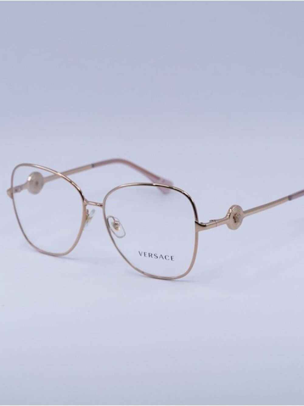 Versace VE1289 1412 Eyeglasses Rose Gold 57mm Butterfly Frame